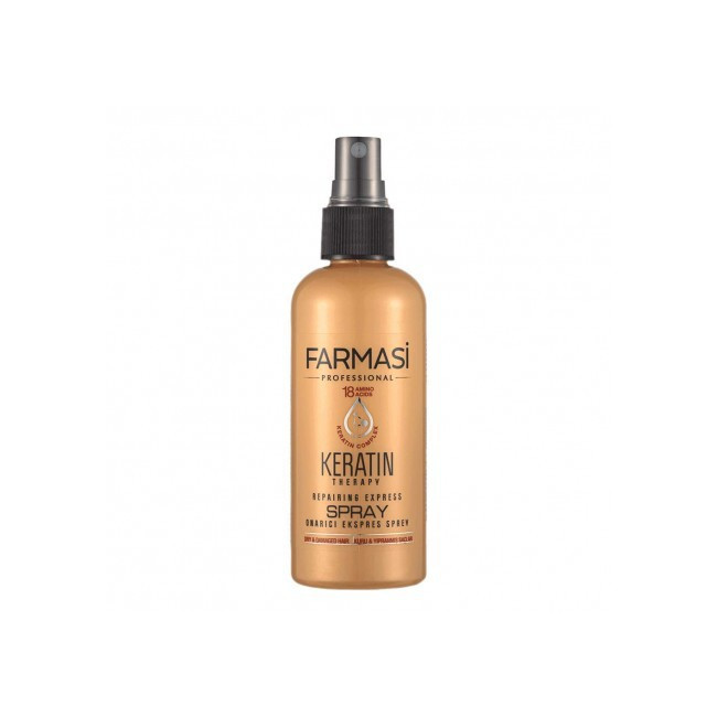 Keratynowy spray do włosów - Keratin Therapy Repairing Express Spray Farmasi 115ml