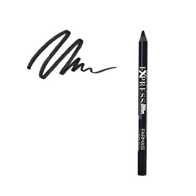 Wodoodporna kredka do oczu Express - Black Farmasi1,2 g