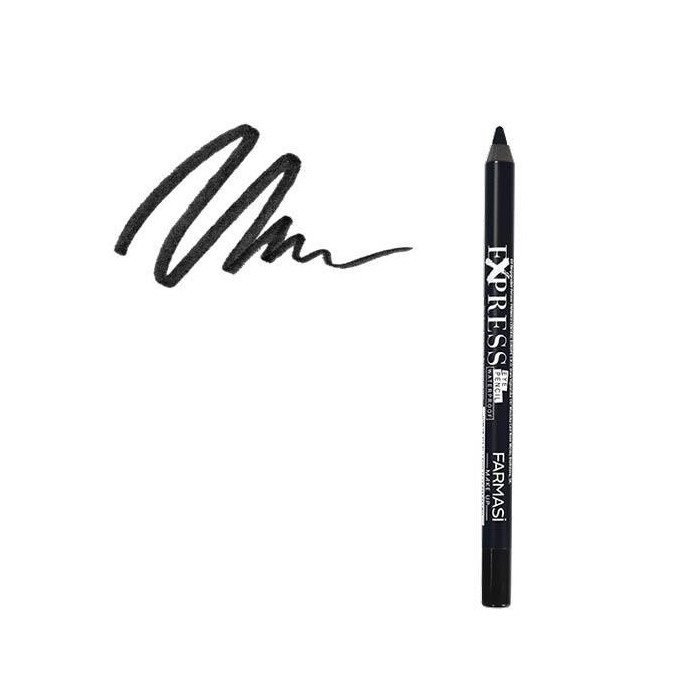 Wodoodporna kredka do oczu Express - Black Farmasi1,2 g Wodoodporna kredka do oczu Express - Black Farmasi1,2 g