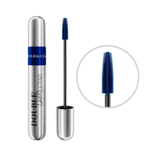 Maskara Double Lash Extend niebieska - Farmasi 12 ml