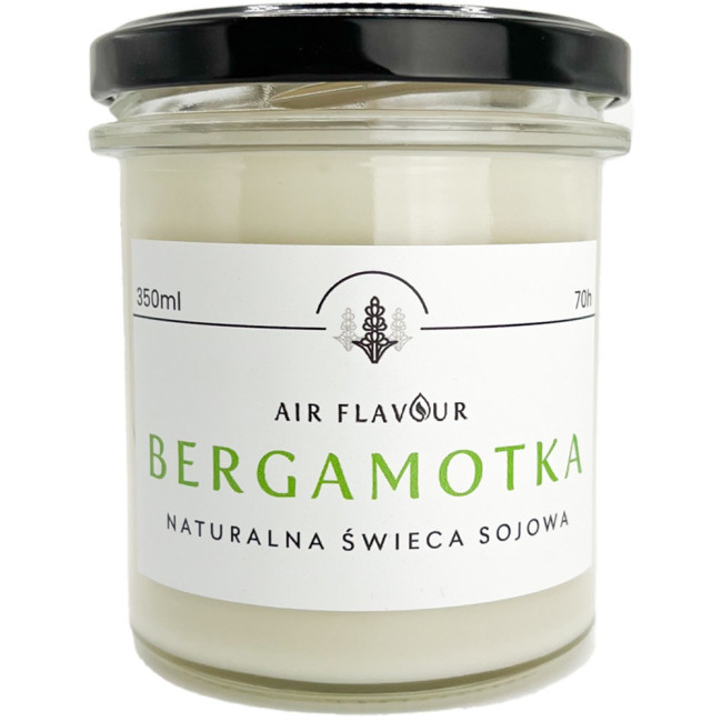 Naturalna świeca sojowa Bergamotka AirFlavour 350ml