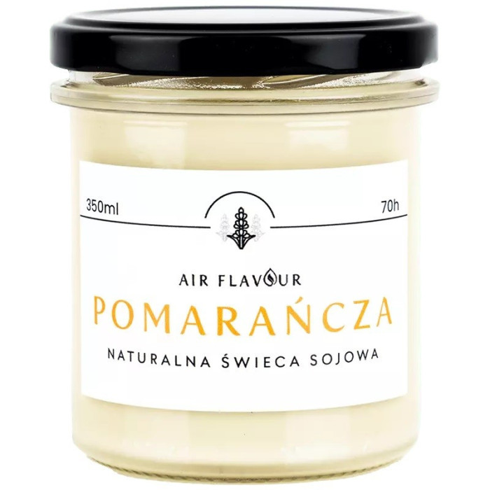 Naturalna świeca sojowa Pomarańcza Air Flavour  naturalne kosmetyki bi Naturalna świeca sojowa Pomarańcza Air Flavour  naturalne kosmetyki bi
