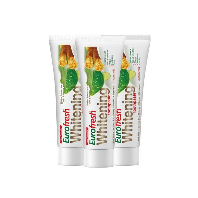 Zestaw 3x Eurofresh Whitening Wybielająca pasta do zębów