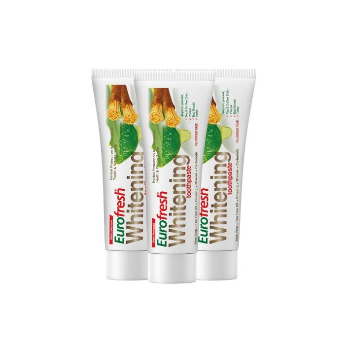 Zestaw 3x Eurofresh Whitening Wybielająca pasta do zębów Zestaw 3x Eurofresh Whitening Wybielająca pasta do zębów