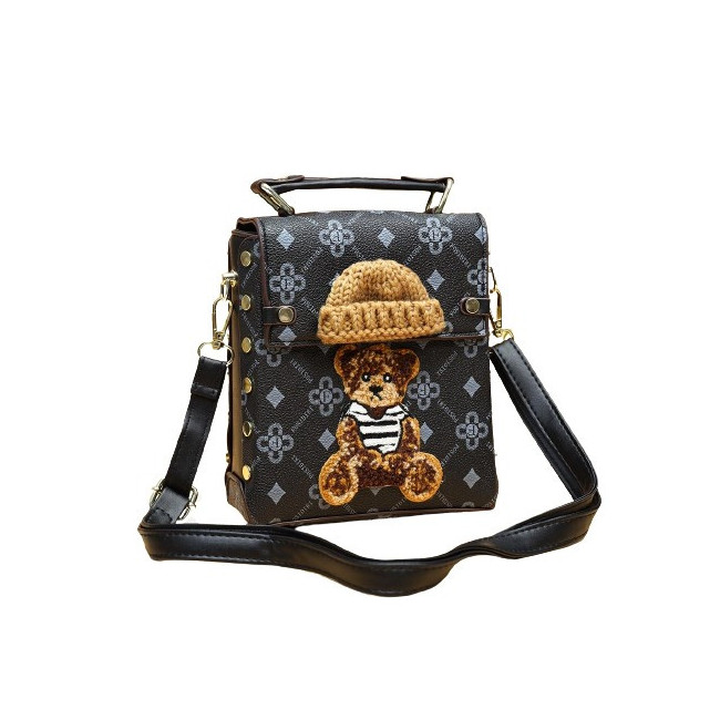 Torebka Kuferek TEDDY BAG - Czarna