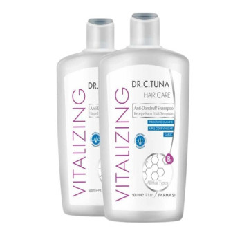 Zestaw 2x Szampon przeciwłupieżowy Vitalizing Dr.C, Tuna 500 ml