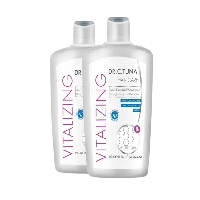 Zestaw 2x Szampon przeciwłupieżowy Vitalizing Dr.C, Tuna 500 ml
