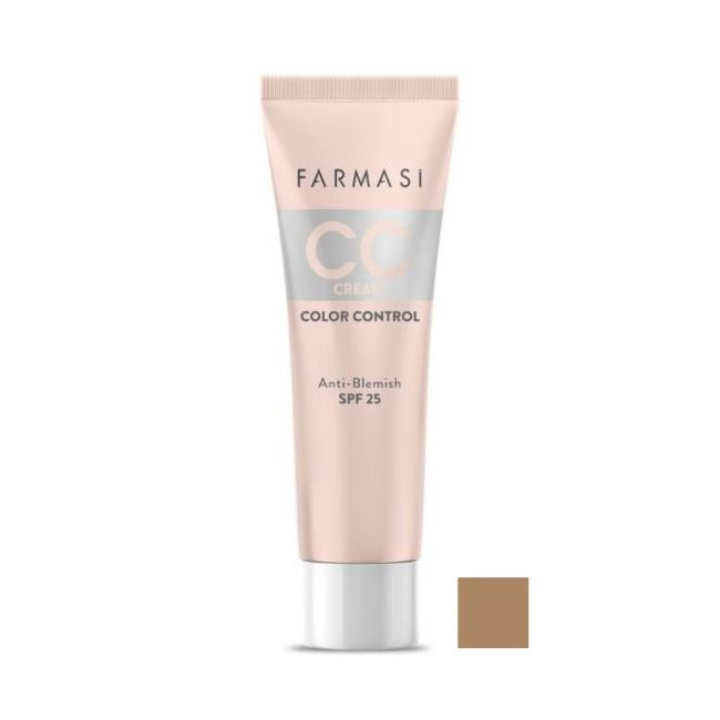 Krem CC  SPF 25Color Control - 05 Tan Farmasi 30 ml